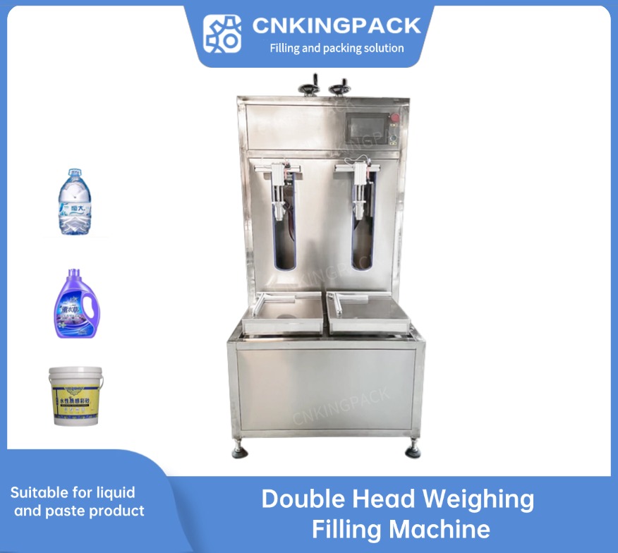 Double head weighing filling machine